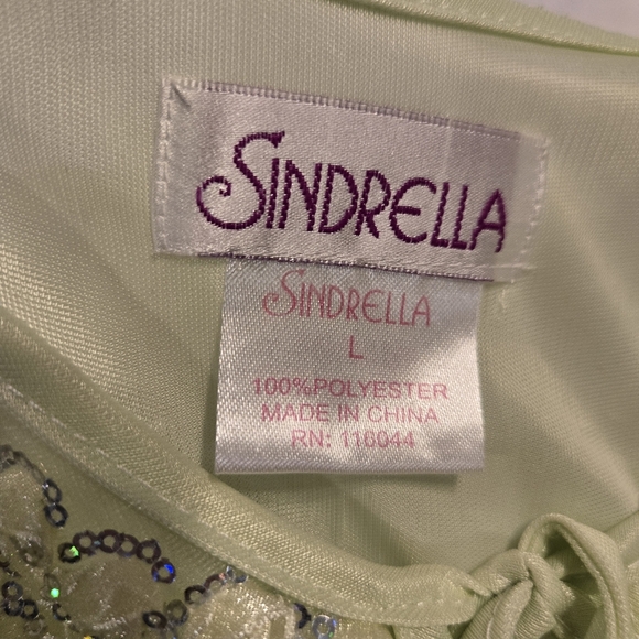 Sinderella Robe Vintage Sheer Lightweight Tie Front Intimate Gown Large - Picture 13 of 15